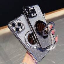 17英寸防震手机壳 + 亮粉色串珠挂绳 + 亮粉色圆形化妆镜 + 磁吸支架，兼容 17 Pro/16 Pro Max/Air，Galaxy S25/S25 Plus/S25 Ultra A07 A17 XM HW A5/ - 銀色 - 查看 7