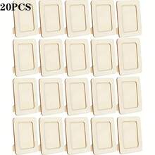 10pcs Unfinished Wooden Photo Frames, 6 Inch, DIY Craft Project, Can Be Placed Horizontally Or Vertically, Art Supplies, Suitable For Party Gifts, Classroom Crafts, Adult Crafts, Valentine's Day Gifts, Diamond Painting Accessories, Frame Decor, Personalized Gifts, Wedding Decor, Room Decor, Bedroom Accessories, New Year Gifts, Office Desk Accessories, New Year Decor, Couple Decor, Anniversary Souvenirs