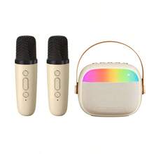 Reletech Portable Karaoke Speaker With Colorful Lights, Wireless Microphone, One-Touch Operation, Hands-Free Design, Essential For Outdoor Party Singing - Multicolor - View 10