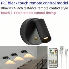 Rechargeable LED Wall Light - Indoor Decorative Lamp - Magnetic Attachment, Equipped With 2000mAh 16850 Battery, USB Charging Touch 3-Color Bedside Lamp, 3 Brightness Levels Room Eye-Caring Light, 320° Rotation 90° Up/Down Angle Adjustable Creative Style, Vanity/Wall-Mounted/Portable Nightlight - Ideal For Bedroom, Bedside, Plants, Makeup Mirror, Living Room, Camping, Staircase Lighting - Touch 3 Colors - View 21