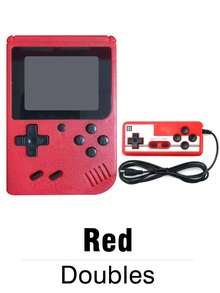 1pc Retro Game Console With 400 Nostalgic Classic Games Built In 3.0-Inch Large Screen Can Be Connected To TV Supports Two-Player Battle Old-Fashioned Red And White Machine Mini Portable Handheld Rechargeable Holiday Birthday Gift For Men And Women