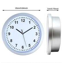 Vintage Wall Clock With Hidden Safe Classic Decorative Clock Diversion Safes For Hiding Money Jewelry Gold - 銀色 - 查看 3