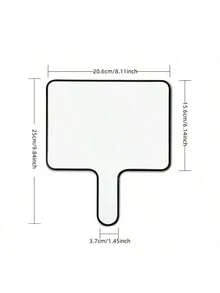 Whiteboard Hand Held Cards Two-Sided Portable Easy Wipe Write Leave A Message Multi Functional Record Whiteboard Non-Magnetic Whiteboard Pen Eraser For Judges Household Meeting Pick Up Sign Etc