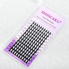 MASSCAKU 1pc Natural Looking False Eyelash, Suitable For Daily Makeup, Can Be Given As A Gift To Girlfriend - Black - View 8