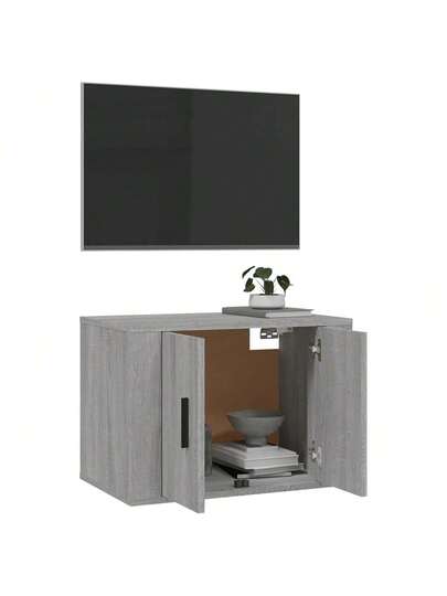 VidaXL TV Wand Unit 57x34.5x40 Cm Grijs Sonoma Oak view 5