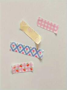 1 件 5 米/19.6 英寸可爱和纸胶带、装饰贴纸胶带、DIY 遮蔽胶带、适用于剪贴簿、日记、工艺品、相册装饰 - 学校用品 - 相框装饰胶带 - 文具胶带 - 返校礼物 - 学生文具 - 家居装饰胶带 - 彩色 - 查看 3