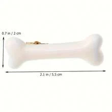 4-Pack White Girl Punk Bloody Lolita Bone Bangs Hair Clips Hairpins Hair Accessories One-Line Duckbill Clips Student Fun Bangs Hair Clips Halloween Decoration Hair Clips - Trắng 4 miếng - Xem 4