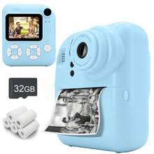 Fotocamera istantanea aggiornata per uomo e donna, fotocamera digitale con doppio obiettivo 1080P HD per selfie, con carta fotografica, regalo di Natale e compleanno per uomo e donna, batteria ricaricabile agli ioni di litio da 1000/1200/1300 mAh