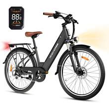 WIND HORSE 26" Electric Bike For Adults With 36V 13AH Removable Battery And Up To 50 Miles 20MPH, 350W Motor (PEAK 750W), 7-Speed, Commuter Ebike With Lockable Suspension Fork For Commuting Leisure Adults Teens Gift