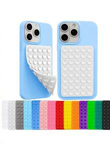 1pc Double-Sided Silicone Suction Cup Phone Case Stand, Silicone Octopus Suction Cup Phone Sticky Stand, Hands-Free Phone Accessory Strong Adhesive Stand, Suitable For Selfie And Video (40 Grams)