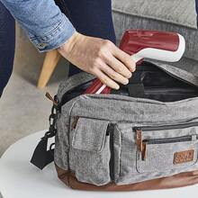 TVaporizador Plancha vertical con capacidad de 70 ml, cepillo de rápido y versátil para viajes y de uso diario.Azul y blanco, DT6130Q1 - ROJO - Ver 10