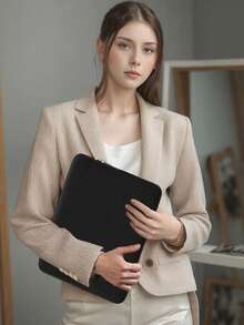 Laptop Sleeve Case Protective Soft Padded Zipper Cover Carrying Computer Bag Compatible With 11.6/12.5/13.3/14/15.4/15.6 Inch Notebook Chromebook Tablet Ultrabook - Multicolor - View 4