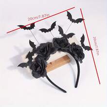 [Halloween Witch Hat Headband] 1pc Halloween Witch Hat Headband - Gothic Bat Hair Clip With Black Fake Flowers, Dark Cosplay Accessory For Women Perfect For Halloween & Gothic Fashion, Halloween Hair,Fall,Hair,Hair Accessories,Accessories,Hair Accessories For Women,Travel,Hair Accessories,Accessories Women,Hair Accessory,Hair Accessories Women,Hair Tools,Hair Stuff,Stuff,Beauty Accessories,Gifts,Travel,Gifts For Women,Hair Stuff,Stocking Stuffers
