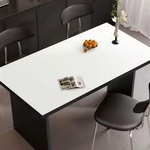 1pc Eye-Protecting Table Mat, Office Mat, Large Mouse Pad, Anti-Slip PU Leather Blotter Paper, Laptop Desk, Nail Art Makeup Desk Pad, Coffee Table Pad, Dressing Table Pad, Extra Large Tablecloth, Office And Home Waterproof Writing Pad, Waterproof, Oil-Proof, Wear-Resistant, No-Wash Home Dining Table Pad, - White - View 19