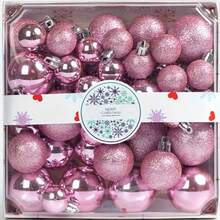 44pcs/Set 3/4/5cm Christmas Festival Celebration Decoration Pendant, Christmas Tree Window Decoration Christmas Ball Pendant, Christmas, New Year And Wedding Decoration Props Pendant, Suitable For Indoor And Outdoor Use Home Decor Christmas Decorations Room Decor Winter Christmas Decorations Home Christmas Gifts Christmas Decor - Multicolor - View 12