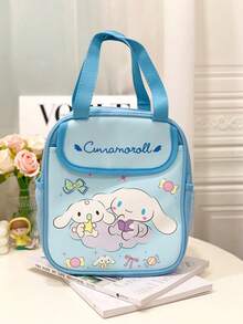 Sanrio 1pc Insulated Fashionable Portable Lunch Bag Cute Cartoon    Design Reusable Lunch Box Perfect For School Work Meals