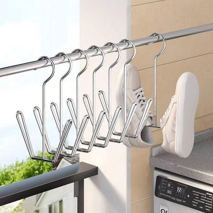 3pcs/2pcs/1pc Stainless Steel Shoe Drying Rack, Household Shoe Drying ...
