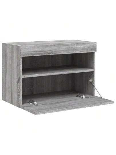 VidaXL TV Wand Unit LED Lighting 60x30x40 Cm Grijs Sonoma view 8