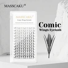 MASSCAKU 1pc Natural Looking False Eyelash, Suitable For Daily Makeup, Can Be Given As A Gift To Girlfriend - Black - View 11