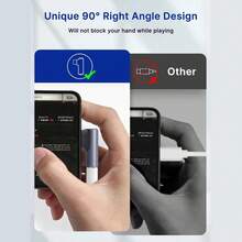 Conversor adaptador de áudio angular portátil tipo C para 3,5 mm, compatível com iPhone 16/16 Pro/16 Pro Max/16 Plus/15/15 Pro/15Pro Max/iPad Mini6/iPad Air4/iPad Pro