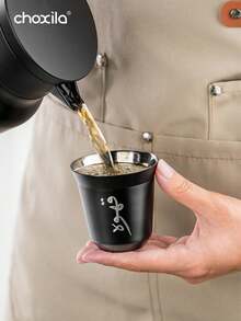 choxila 1个 80/160ML阿拉伯咖啡杯 阿拉伯文字马克杯 中东风格卡瓦杯 意式浓缩咖啡杯 胶囊咖啡杯 茶杯 双层真空不锈钢杯 保冷隔热 - 咖啡杯 - 查看 8