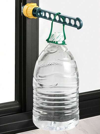 1 pieza Tendedero de 8 agujeros para ventana, con pinza para alféizar de ventana, balcón, tendedero portátil de viaje para ventana, secadora de ropa para uso en interiores y exteriores, ligera, duradera, solución ahorradora de espacio, secado rápido, multiusos, diseño con pinza de fácil instalación, se adapta a marcos de ventana delgados, ideal para apartamentos, dormitorios, autocaravanas, camping, temporada de primavera-verano, organizador de lavandería compacto y plegable, accesorio de hogar práctico y de moda