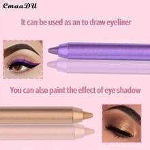 CMAADU 12pcs Waterproof Eyeliner Pencil Set A Combination Of Multiple Colors Creates The Perfect Eye Makeup Shimmering Multi-Color Eyeshadow & Highlighter Kit For Beginners - CEC - Xem 8