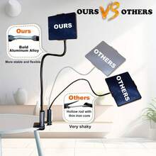 1 件 360 度旋转平板电脑手机支架、螺旋底座、松垮支架、床头板手机/平板电脑支架，非常适合游轮（桌子、休闲椅） - 彩色 - 查看 7