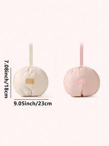 1pc Underwear Storage Bag, With A Handle For Easy Carrying, Spherical Underwear Storage Bag, Multi-Compartment Design, Effectively Stores Underwear And Bras, Can Be Carried By Hand Or Hung, Suitable For Travel And Home Storage, Travel Storage Bag, Beige Storage Bag, Zipper Closure, Underwear Storage Organizer, Underwear Storage Bag, Suitable For School Supplies.