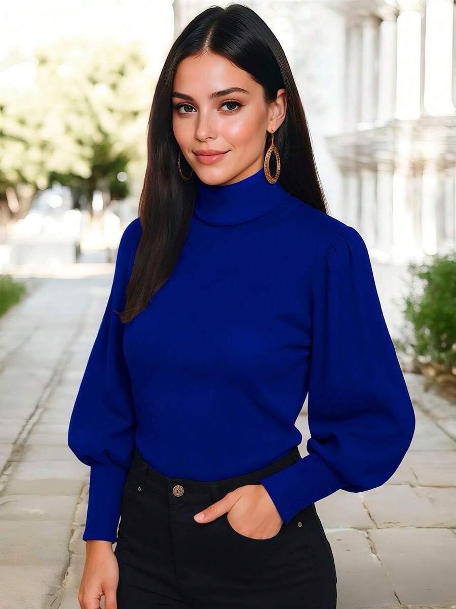 Women Sweaters - Blue - View 1