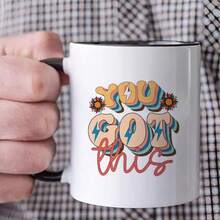 1PC11 Oz Ceramic Coffee Cup - Hand Washable Only, Bisphenol A Free, Insulated, Reusable, Cute Cat Printed Coffee Cup, Suitable For Multiple Uses - Perfect Gift For Cat Enthusiasts On Christmas, Thanksgiving, Valentine's Day, Father's Day, And Mother's Day, Ideal For Juice, Milk, Coffee - Perfect Birthday And Holiday Gift For Family, Gift For Him, Funny Mug