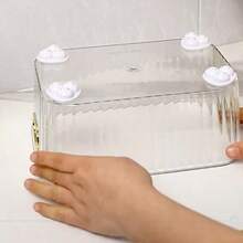Plastic Cosmetic Storage Box, Gold Decorative Trim, Storage Box, Organizer Box, Desktop Storage Box, Plastic Organizer Box, Suitable For Cosmetic Storage & Display, Also Can Be Used As Christmas Gift, Multi-Functional Storage Box Set - Suitable For Cosmetics, Snacks, Etc. - Applicable For Kitchen, Bathroom And Dorm, Casters Optional - Multicolor - View 8
