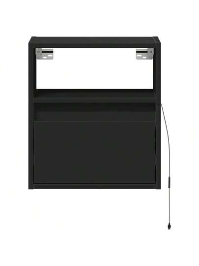 VidaXL TV Wand Unit LED Lighting 41x31x45 Cm Zwart view 6