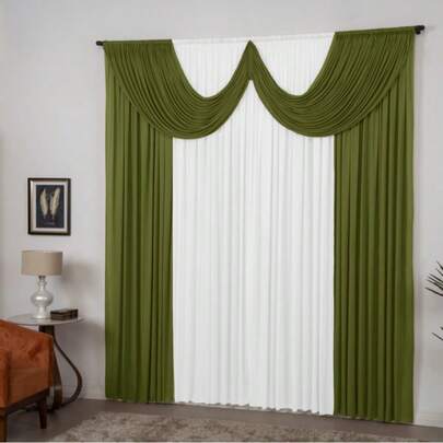 Dennis Confecções Cortina modelo Paris para Sala Quarto Elegante Malha Gel Qualidade Premium Envio Rapido