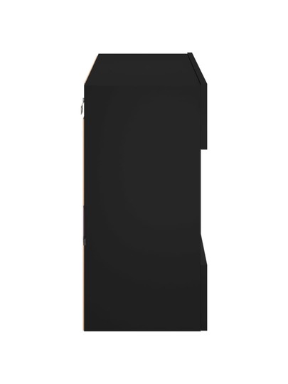 VidaXL TV Wand Unit LED Lighting 78.5x30x60.5 Cm Zwart view 9