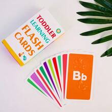 58pcs Letter & Number Flash Cards, Suitable For 2-4 Years Old Children Early Education Learning: Color, Number, Shape, Animal, ABC English Letters, Made Of Double-Layer Laminated Cardboard Material, Helping Preschool Children Cognitive Development (Color, Number, Animal), Enhancing Cognitive Ability. Suitable For School, Student, Stationery, Office Supplies, Educational Toys, Cardboard Letters, Educational, Alphabet, ABC, Flash Cards, Letters - Multicolor - View 8