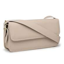 Vintage Square Women's Bag With Two Buckles - Màu nâu  Mocha - Xem 11