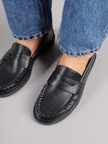 Vices Pleated Soft Leather Shoes With Leather Insole - Dark Grey - View 4