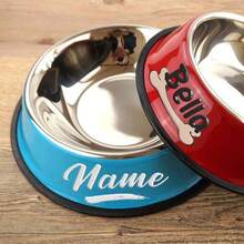 Personalized Anti Slip Stainless Steel Pet Bowl With Custom Name -Perfect For Cats And Dogs, Perfect For Food And Water Supply Ornamental Stylish,Colorful,Cute,Contracted,Cuties Unique,Customized Christmas Decor,Treasure Finds,Home Goods Ideal Gifts For Him Her,Family,Friends,Pet Lovers,Pet For Anniversaries,For Birthdays,For Christmas,For Housewarming,For Fall/Autumn/Winter