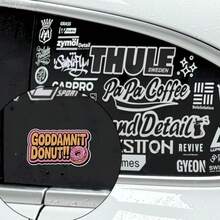 Automotive Decals Goddamnit Donut Sticker, Princess Donut, Dungeon Crawler Carl Inspired, Book Lover Bookish Waterproof Decal For Laptop Water Bottle Gifts