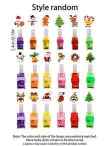 12 pezzi - Mini luce di proiezione natalizia, luce di proiezione LED multicolore natalizia, luci per dita a LED natalizie, motivi natalizi unici e interessanti, luci di proiezione portatili, Babbo Natale, pupazzo di neve, alce, luce di proiezione fiocco di neve, decorazione per atmosfera festiva, per decorazione domestica, decorazione per feste natalizie, decorazione per la stanza, il miglior regalo per gli amici a Natale