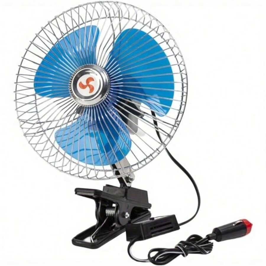 Shoze 8" 24 V CLIP ON CAR OSCILLATING FAN With 2 Speeds Rotation Metal Car Fan - 8-inch 24V - View 1