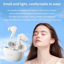 Tai nghe Bluetooth bán nhét tai Lenovo EA210 với tính năng khử tiếng ồn thông minh, âm thanh vòm điện ảnh và thời lượng pin cực dài (30 giờ). Bao bì bằng tiếng Trung Quốc - màu đen - Xem 4