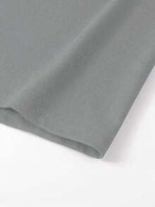 Manfinity Homme Camiseta de manga corta casual de cuello redondo con estampado de letras para hombre, verano