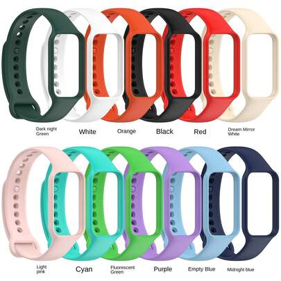 1 Correa de reloj deportivo, compatible con Redmi Smart Wristbands 2/Xiao Mi Wristbands 8 ActiveBand, correas de reloj deportivo de moda para hombres y mujeres