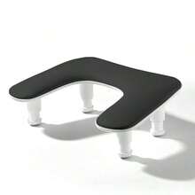 Manicure Arm Rest For Nails Tech: U-Shaped Adjustable Nail Armrest - White PU Leather Hand Stand Rest For Manicurists - Multicolor - View 4