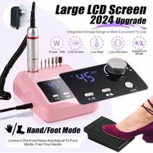 45000RPM Electric Nail Drill Professional Manicure Machine Nail Sander Set With Nail Drill Bit Portable Salon Polisher Equipment - 美規A型插(110-127V) - 查看 2