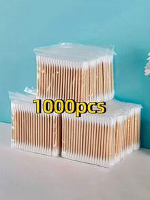 200pcs 400pcbamboo Swab, And Natural Swab, Suitable For Ears, Hygiene, Beauty - Round Head, Thick And Sturdy Bamboo Stick - Multicolor - View 16
