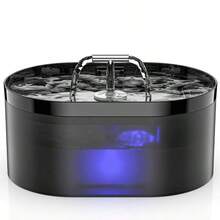 2.2L Automatic Cat Water Fountain, Equipped With Ultra-Quiet Water Pump And Activated Carbon Filter, Suitable For Cats, And Other Pets (Black, 2.2L) - Multicolor - View 12