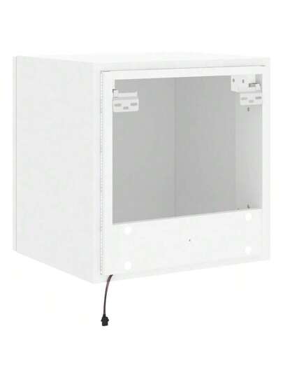 VidaXL TV Wand Unit LED Lighting 40.5x35x40 Cm Wit view 11